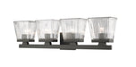 Z-Lite Canada - Four Light Vanity - Astor - Matte Black- Union Lighting Luminaires Decor