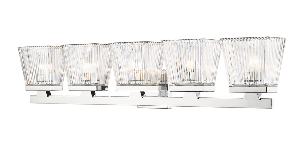 Z-Lite Canada - Five Light Vanity - Astor - Chrome- Union Lighting Luminaires Decor