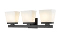 Z-Lite Canada - Three Light Vanity - Astor - Matte Black- Union Lighting Luminaires Decor