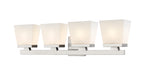 Z-Lite Canada - Four Light Vanity - Astor - Brushed Nickel- Union Lighting Luminaires Decor