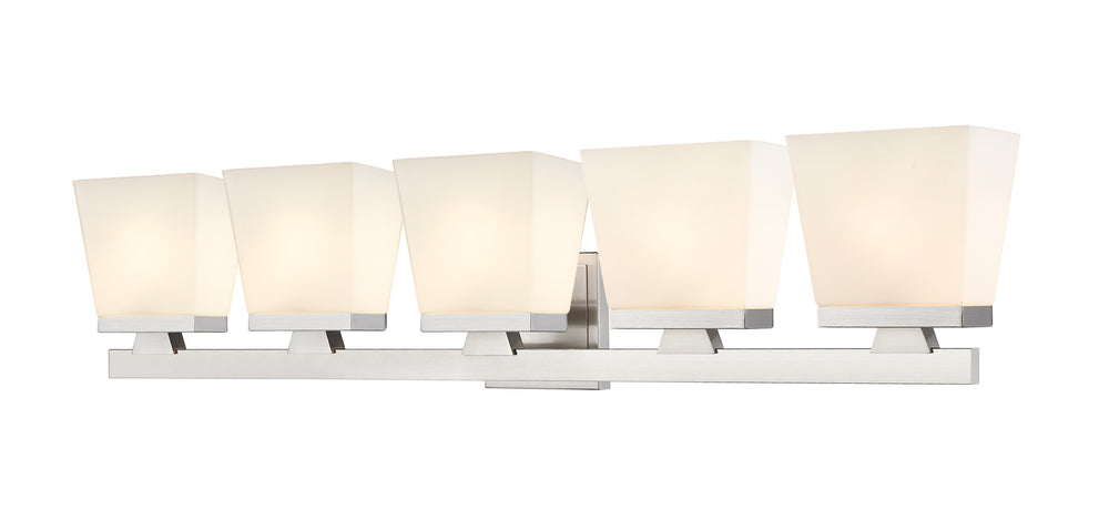 Z-Lite Canada - Five Light Vanity - Astor - Brushed Nickel- Union Lighting Luminaires Decor