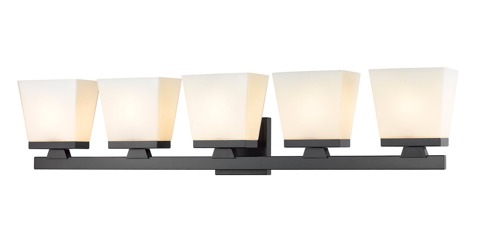 Z-Lite Canada - Five Light Vanity - Astor - Matte Black- Union Lighting Luminaires Decor