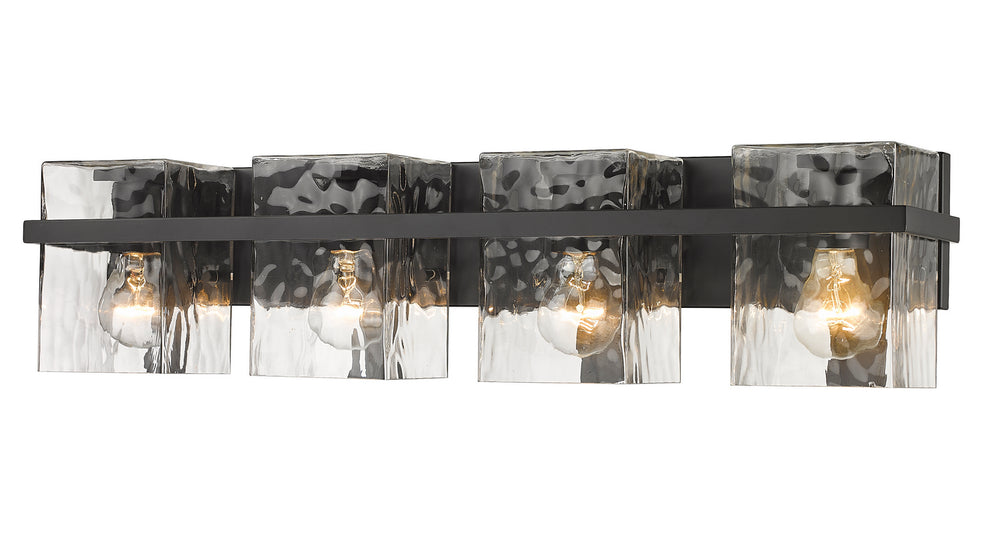 Z-Lite Canada - Four Light Vanity - Bennington - Matte Black- Union Lighting Luminaires Decor