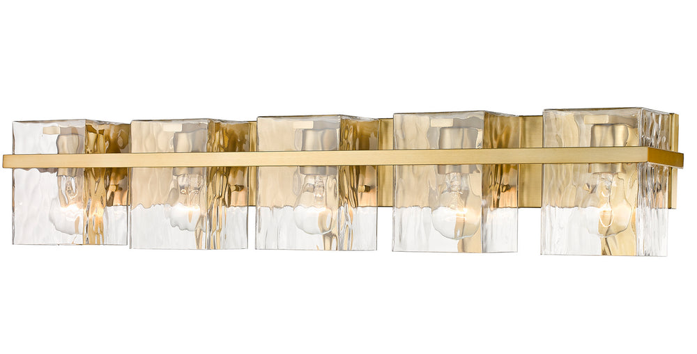 Z-Lite Canada - Five Light Vanity - Bennington - Modern Gold- Union Lighting Luminaires Decor