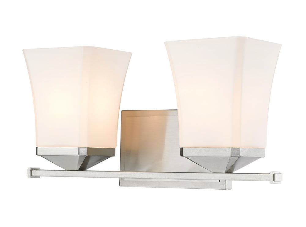 Z-Lite Canada - Two Light Vanity - Darcy - Brushed Nickel- Union Lighting Luminaires Decor