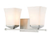 Z-Lite Canada - Two Light Vanity - Darcy - Brushed Nickel- Union Lighting Luminaires Decor