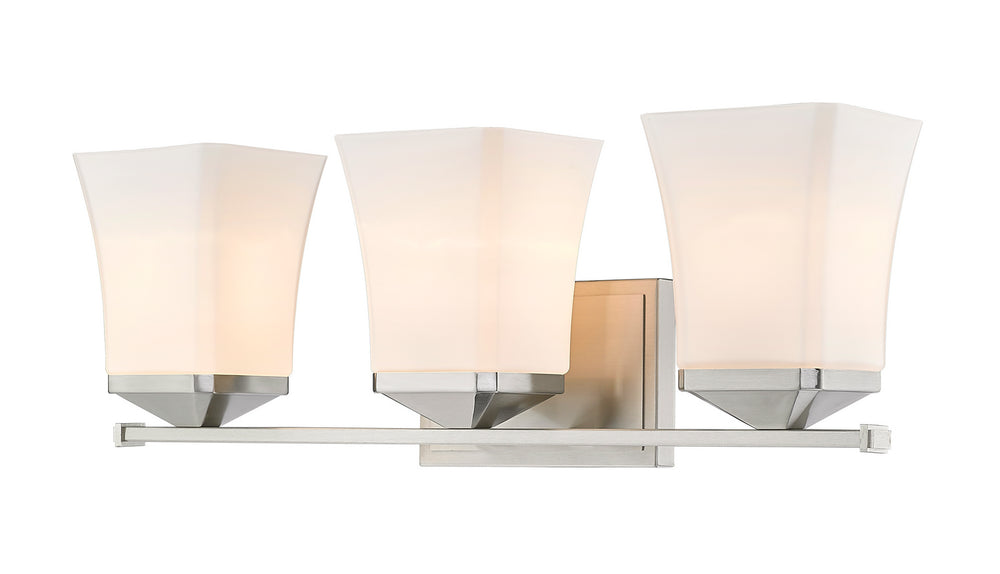 Z-Lite Canada - Three Light Vanity - Darcy - Brushed Nickel- Union Lighting Luminaires Decor