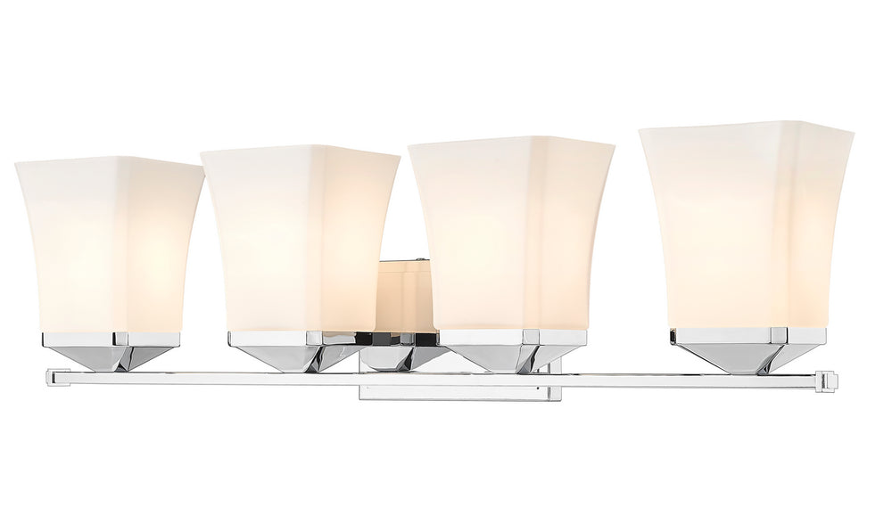 Z-Lite Canada - Four Light Vanity - Darcy - Chrome- Union Lighting Luminaires Decor