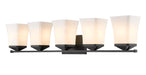 Z-Lite Canada - Five Light Vanity - Darcy - Matte Black- Union Lighting Luminaires Decor