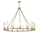 Z-Lite Canada - 15 Light Chandelier - Beau - Rubbed Brass- Union Lighting Luminaires Decor
