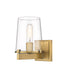 Z-Lite Canada - One Light Wall Sconce - Callista - Rubbed Brass- Union Lighting Luminaires Decor