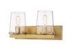 Z-Lite Canada - Two Light Vanity - Callista - Rubbed Brass- Union Lighting Luminaires Decor