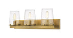 Z-Lite Canada - Three Light Vanity - Callista - Rubbed Brass- Union Lighting Luminaires Decor