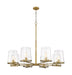 Z-Lite Canada - Eight Light Chandelier - Callista - Rubbed Brass- Union Lighting Luminaires Decor