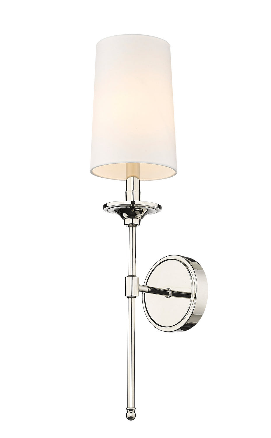 Z-Lite Canada - One Light Wall Sconce - Emily - Polished Nickel- Union Lighting Luminaires Decor