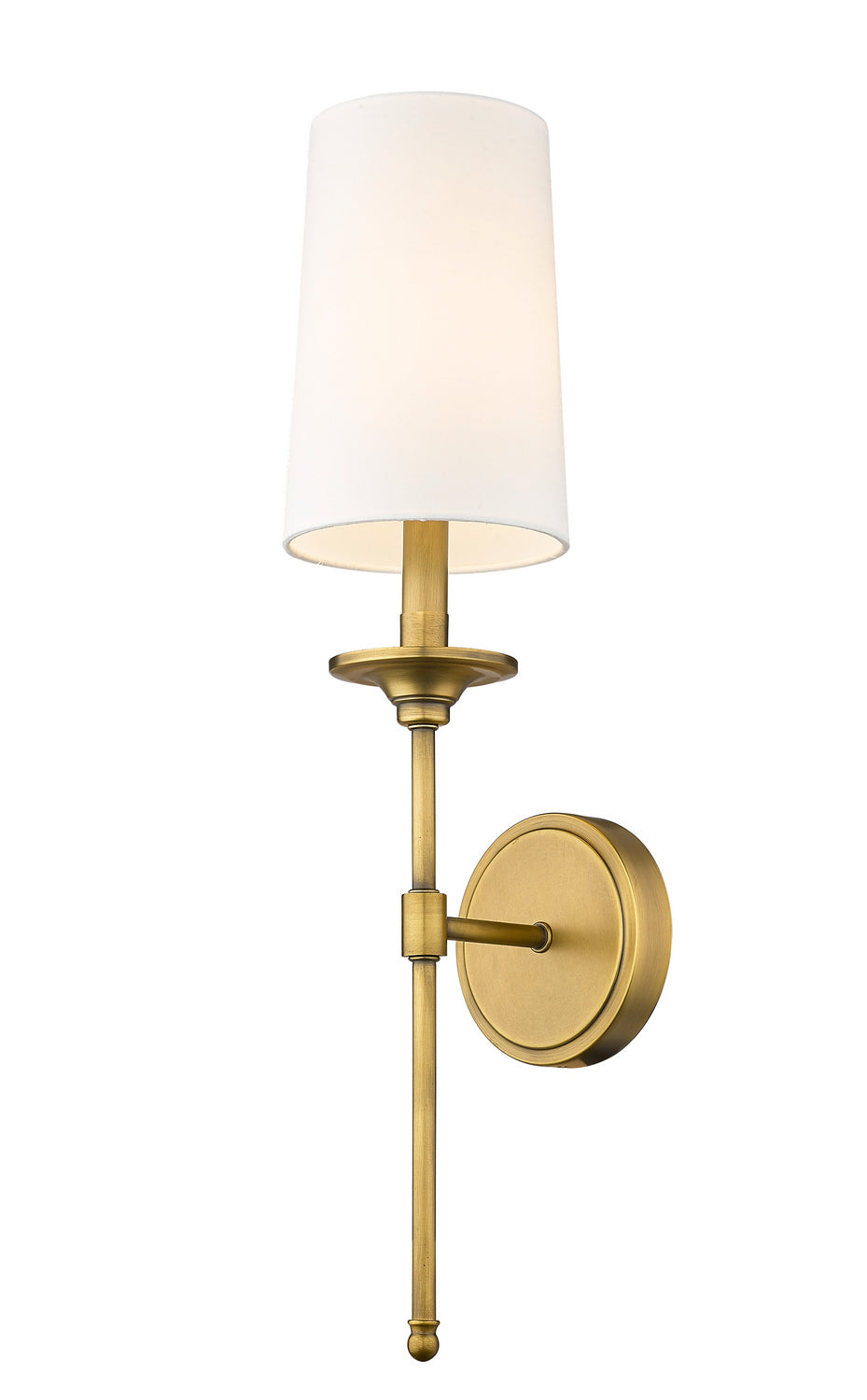 Z-Lite Canada - One Light Wall Sconce - Emily - Rubbed Brass- Union Lighting Luminaires Decor