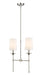 Z-Lite Canada - Two Light Linear Chandelier - Emily - Polished Nickel- Union Lighting Luminaires Decor
