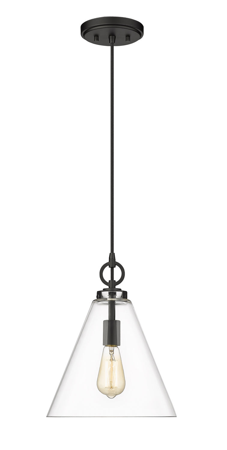 Z-Lite Canada - One Light Pendant - Harper - Matte Black- Union Lighting Luminaires Decor