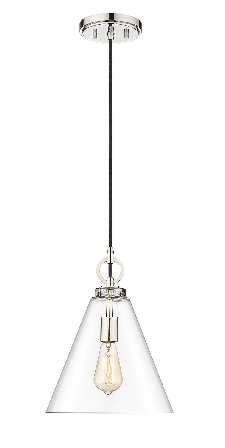 Z-Lite Canada - One Light Pendant - Harper - Polished Nickel- Union Lighting Luminaires Decor