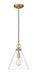 Z-Lite Canada - One Light Pendant - Harper - Rubbed Brass- Union Lighting Luminaires Decor