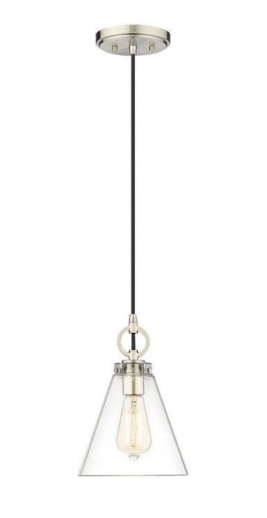 Z-Lite Canada - One Light Pendant - Harper - Brushed Nickel- Union Lighting Luminaires Decor