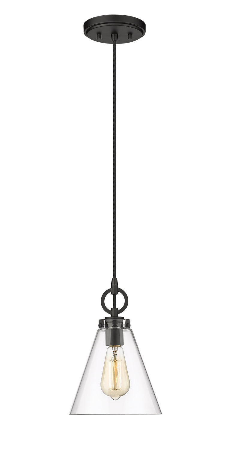 Z-Lite Canada - One Light Pendant - Harper - Matte Black- Union Lighting Luminaires Decor