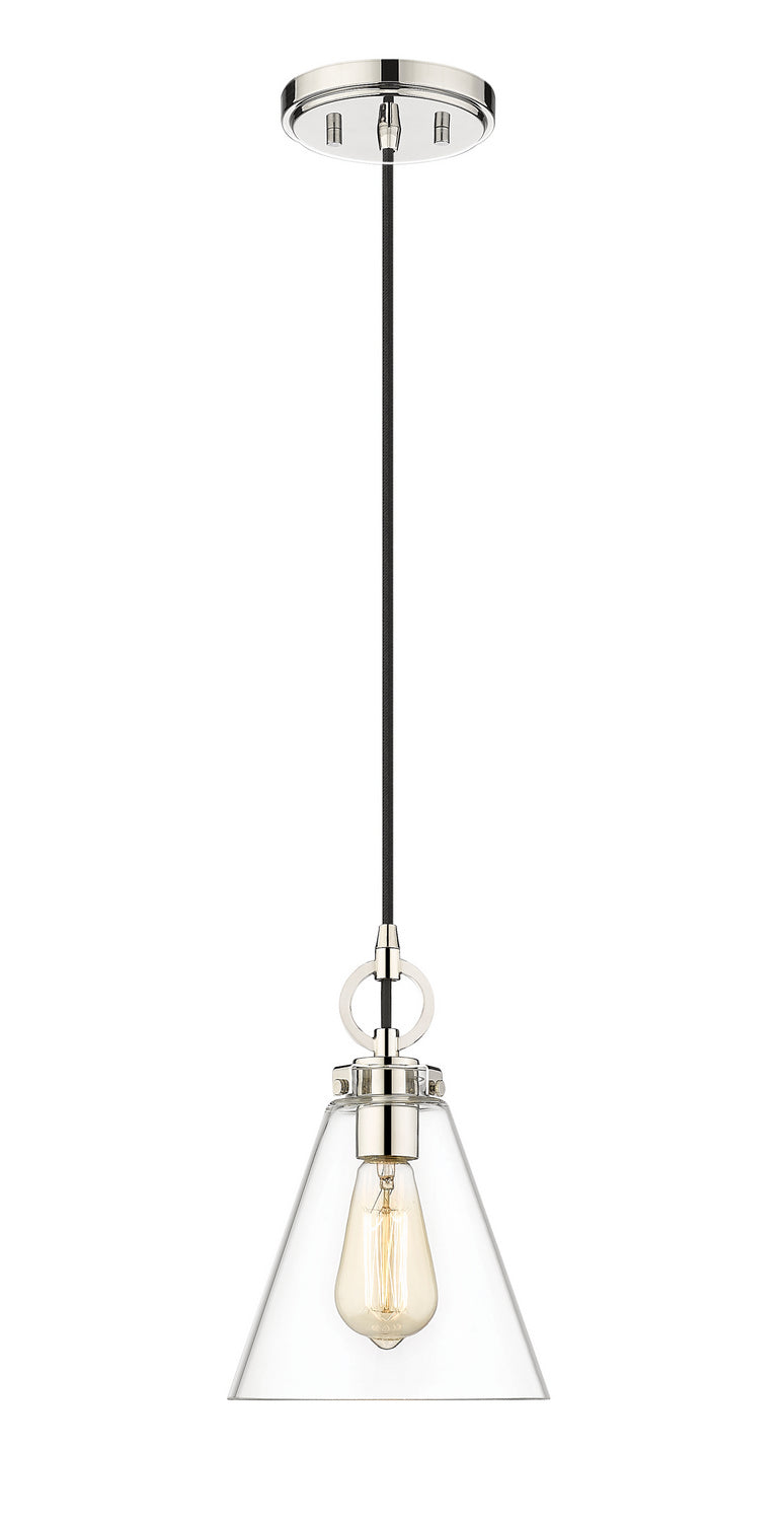 Z-Lite Canada - One Light Pendant - Harper - Polished Nickel- Union Lighting Luminaires Decor