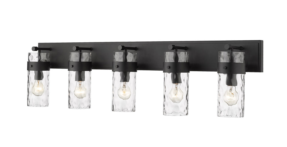 Z-Lite Canada - Five Light Vanity - Fontaine - Matte Black- Union Lighting Luminaires Decor