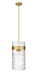 Z-Lite Canada - Four Light Pendant - Fontaine - Rubbed Brass- Union Lighting Luminaires Decor