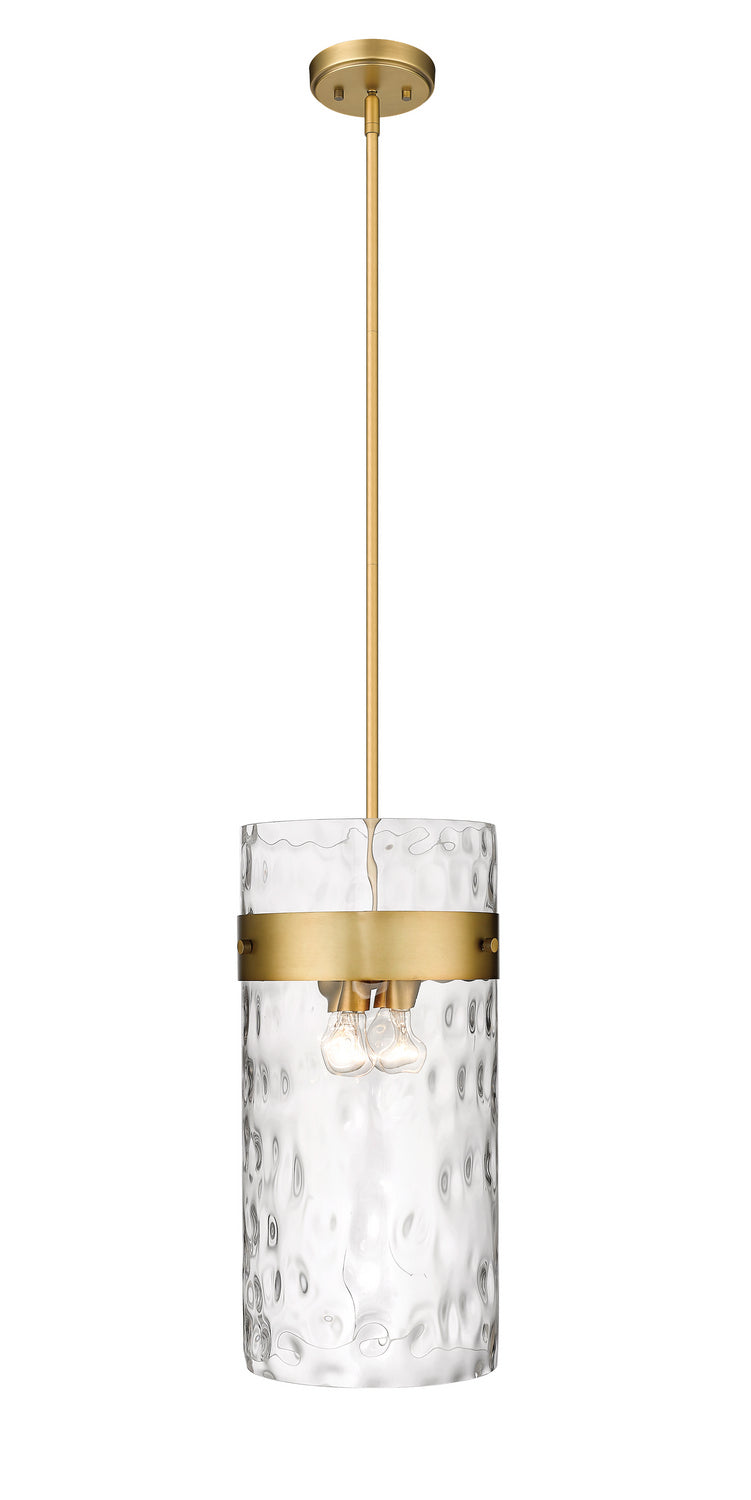 Z-Lite Canada - Four Light Pendant - Fontaine - Rubbed Brass- Union Lighting Luminaires Decor