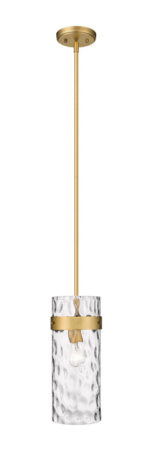 Z-Lite Canada - One Light Pendant - Fontaine - Rubbed Brass- Union Lighting Luminaires Decor