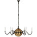 Ralph Lauren Canada - LED Chandelier - Ancram - Natural Brass and Aged Iron- Union Lighting Luminaires Decor