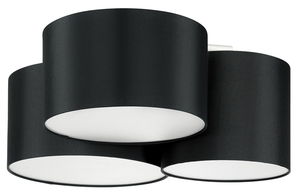 Eglo Canada - Three Light Ceiling Mount - Pastore 2 - Black- Union Lighting Luminaires Decor