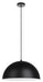 Eglo Canada - One Light Pendant - Rafaelino - Structured Black, Matte White- Union Lighting Luminaires Decor