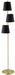 Eglo Canada - Three Light Floor Lamp - Almeida 2 - Brushed Brass- Union Lighting Luminaires Decor