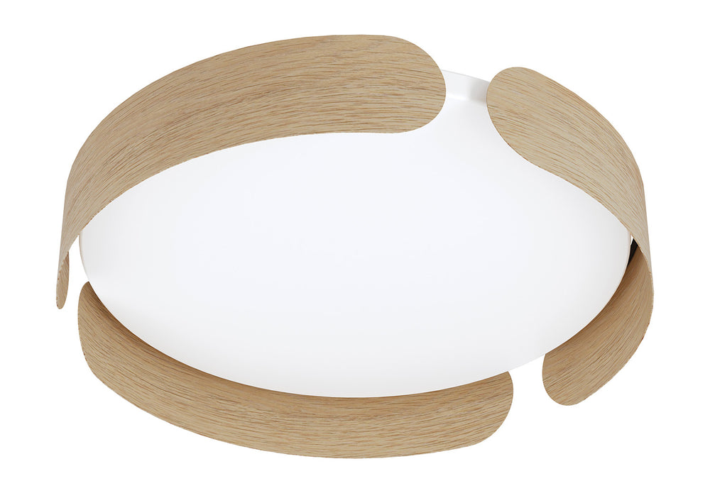 Eglo Canada - LED Ceiling Mount - Valcasotto - Wood Color- Union Lighting Luminaires Decor