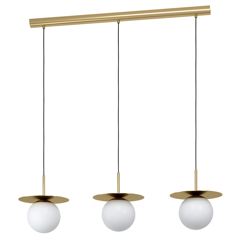 Eglo Canada - Three Light Pendant - Arenales - Brushed Brass- Union Lighting Luminaires Decor