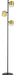 Eglo Canada - LED Floor Lamp - Altmira - Structured Black & Brass- Union Lighting Luminaires Decor