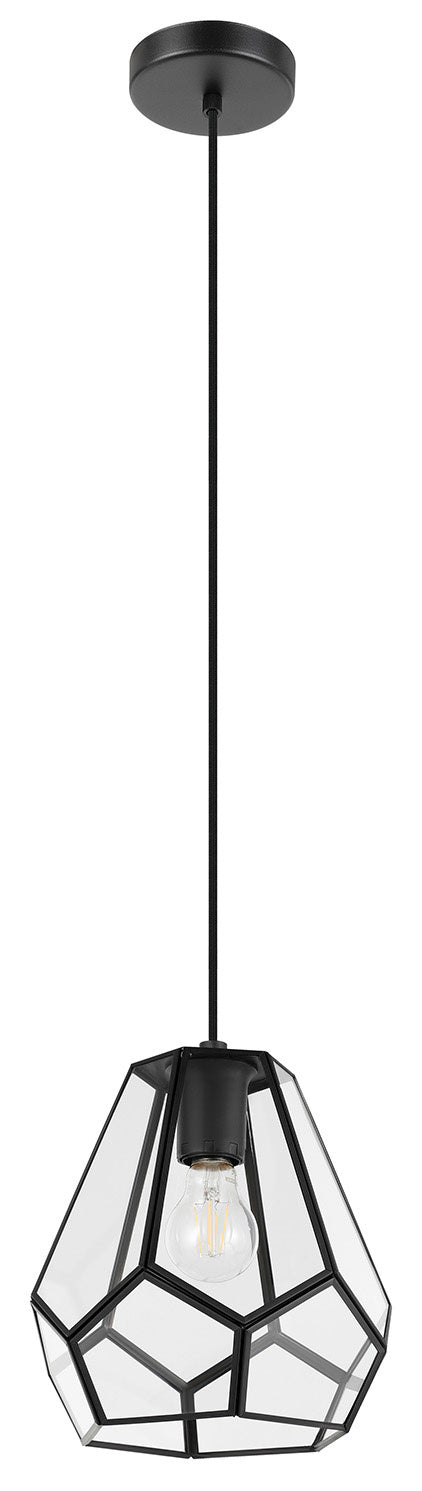 Eglo Canada - One Light Mini Pendant - Mardyke - Matte Black- Union Lighting Luminaires Decor