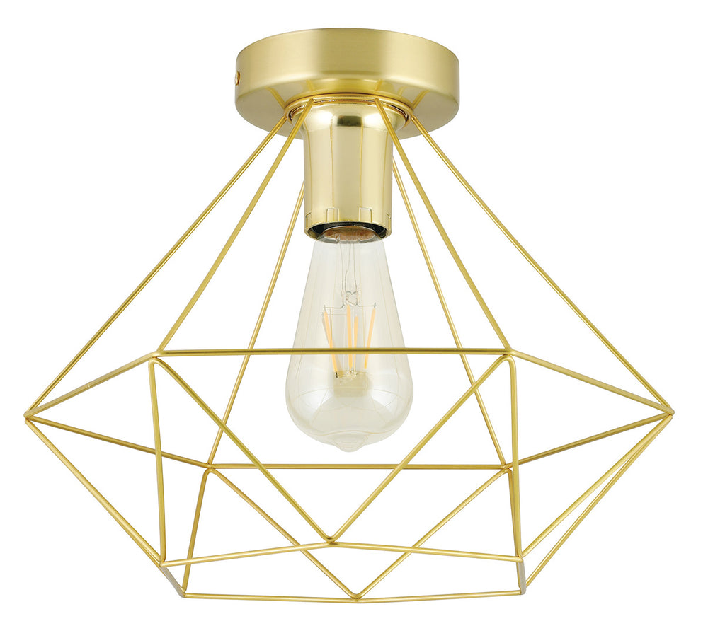 Eglo Canada - One Light Ceiling Mount - Tarbes - Brushed Brass- Union Lighting Luminaires Decor