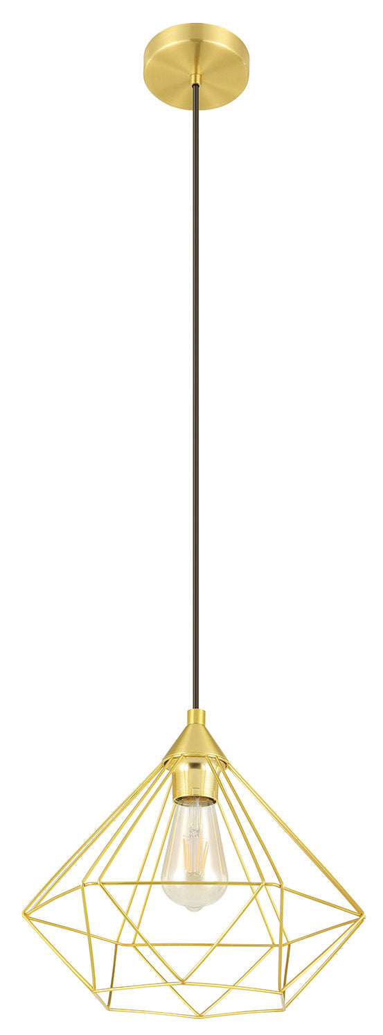 Eglo Canada - One Light Pendant - Tarbes - Brushed Brass- Union Lighting Luminaires Decor