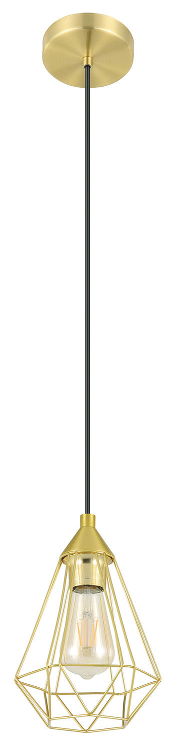 Eglo Canada - One Light Pendant - Tarbes - Brushed Brass- Union Lighting Luminaires Decor