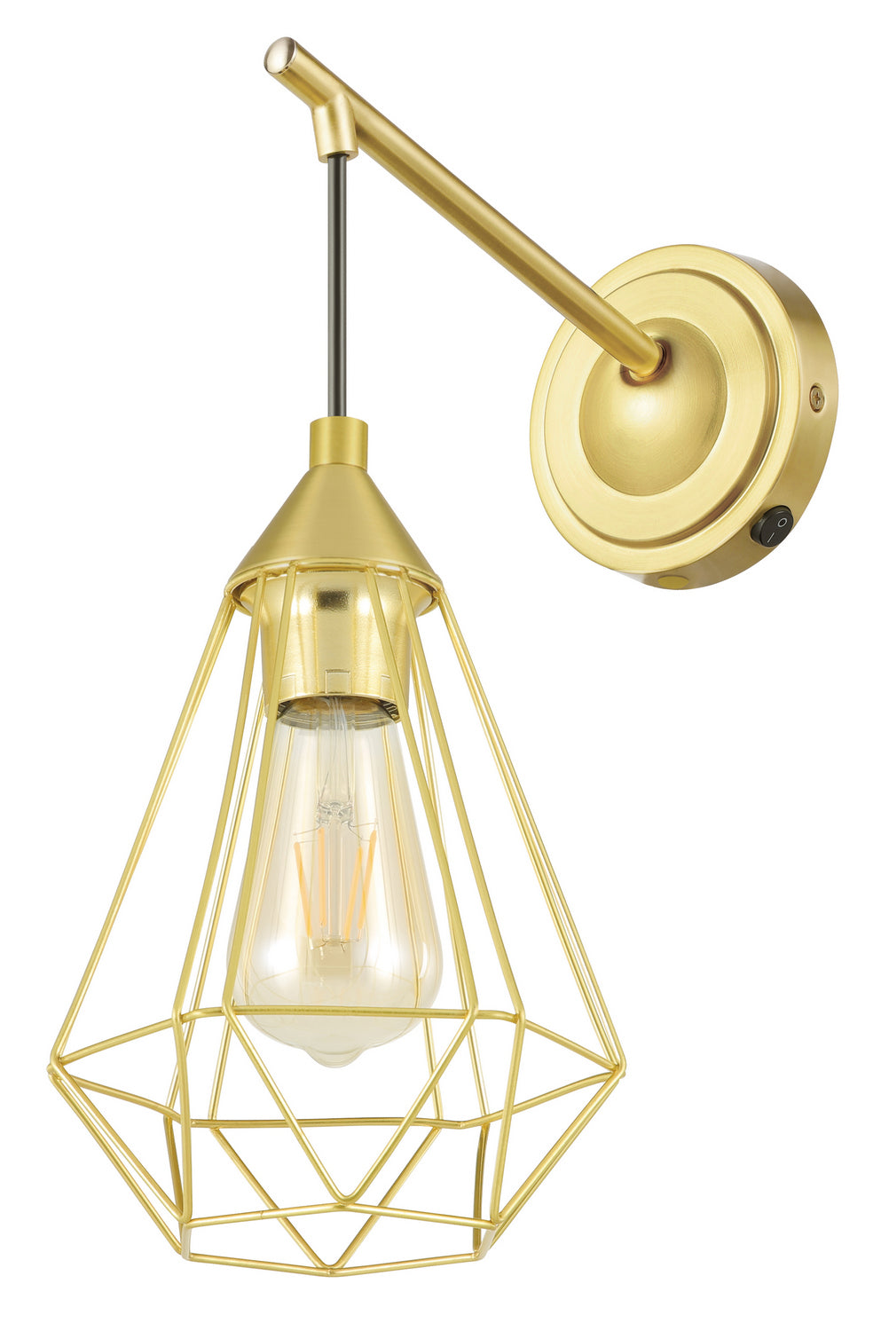 Eglo Canada - One Light Wall Sconce - Tarbes - Brushed Brass- Union Lighting Luminaires Decor