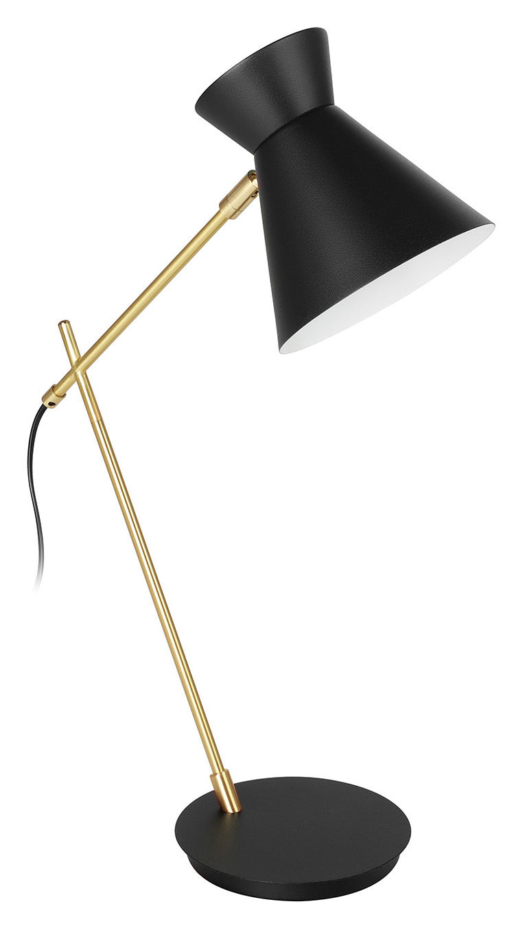 Eglo Canada - One Light Table Lamp - Amezaga - Structured Black And Brushed Brass- Union Lighting Luminaires Decor