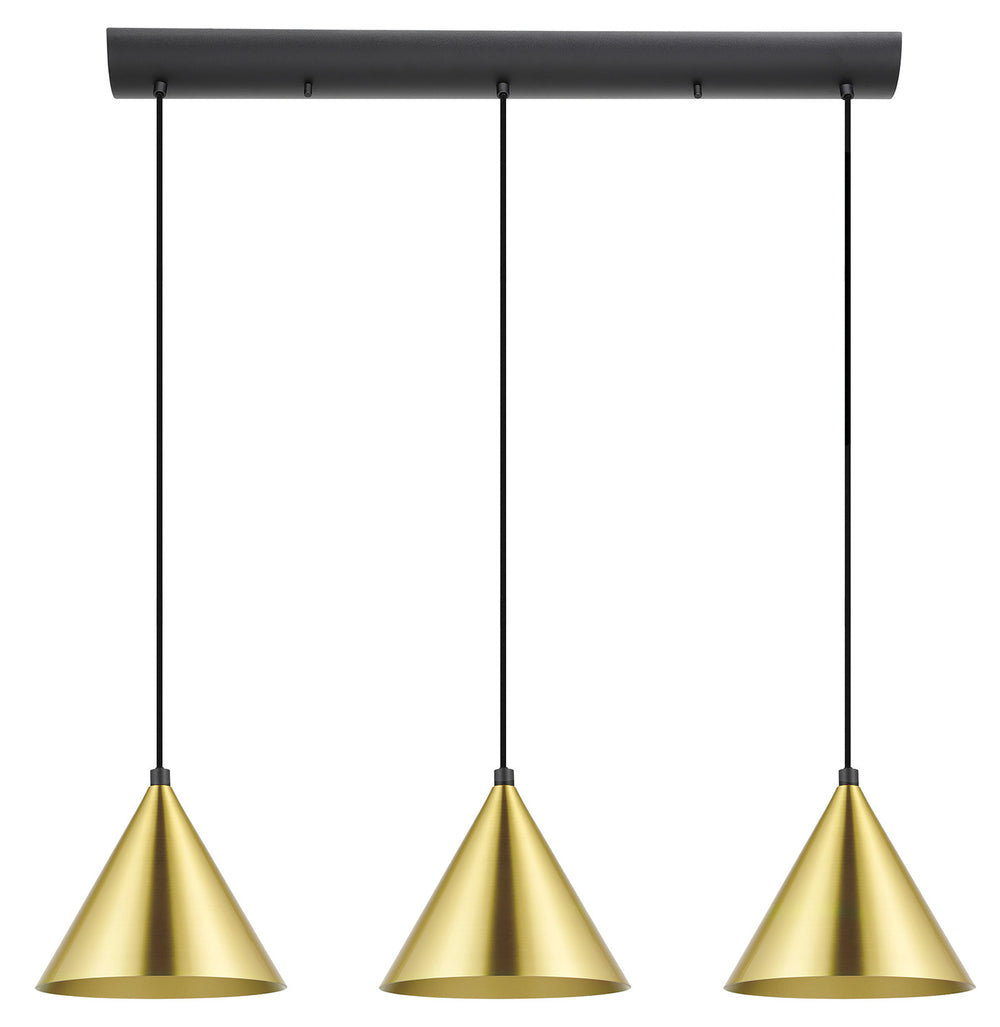 Eglo Canada - Three Light Pendant - Narices - Structured Black- Union Lighting Luminaires Decor