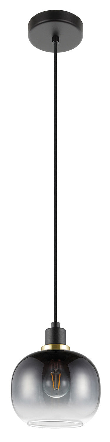 Eglo Canada - One Light Mini Pendant - Oilella - Structured Black- Union Lighting Luminaires Decor