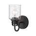 Z-Lite Canada - One Light Wall Sconce - Kinsley - Matte Black- Union Lighting Luminaires Decor