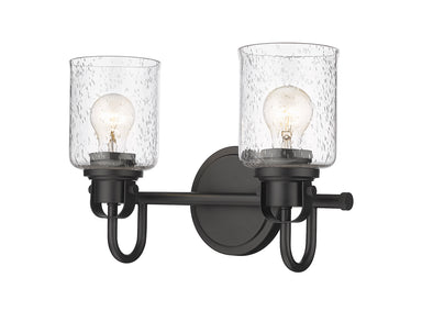 Z-Lite Canada - Two Light Vanity - Kinsley - Matte Black- Union Lighting Luminaires Decor