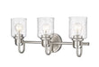 Z-Lite Canada - Three Light Vanity - Kinsley - Brushed Nickel- Union Lighting Luminaires Decor