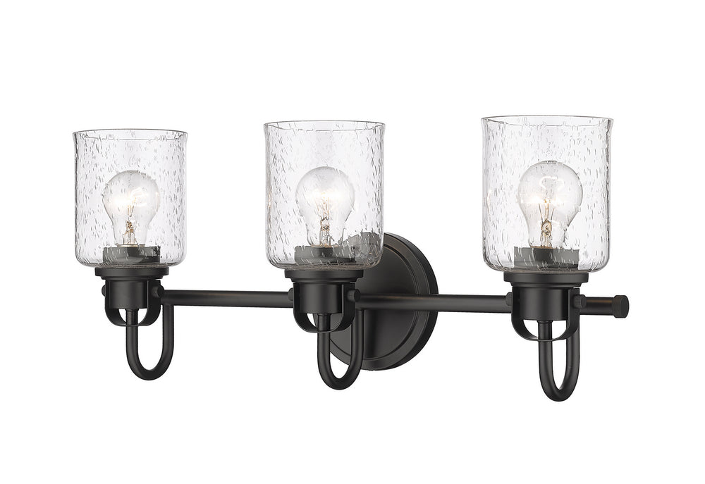 Z-Lite Canada - Three Light Vanity - Kinsley - Matte Black- Union Lighting Luminaires Decor